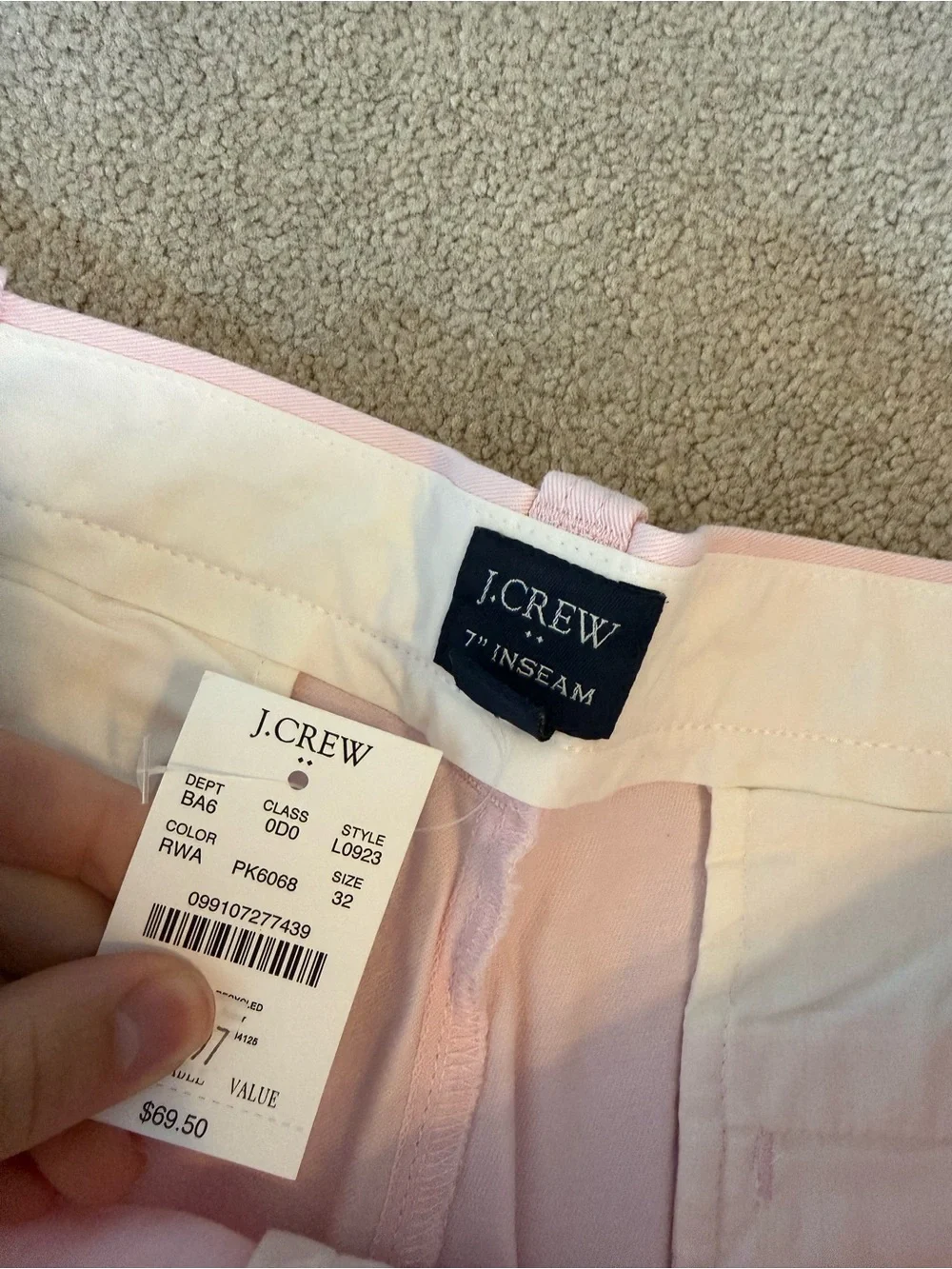 NWT J.Crew Men's Chino Shorts 7